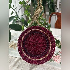 Natural Handmade Rattan Crossbody Bag